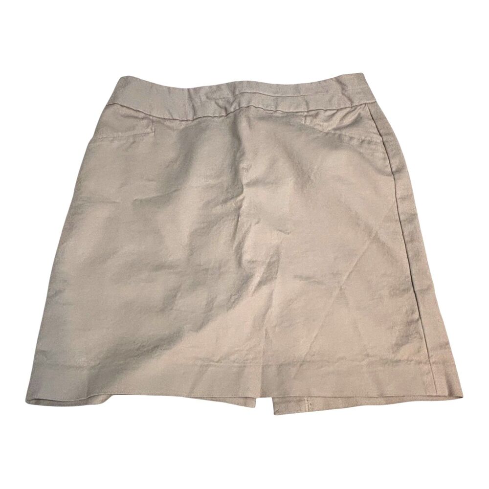 Banana Republic Career Suit Set Khaki Blazer Size 10 Skirt Size 8 - Picture 11 of 14